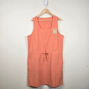 Patagonia Womens Fleetwith Dress Size XL Sienna Clay Drawstring Waist 58336